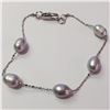 Image 1 : JP966-208 SILVER FRESHWATER PEARL BRACELET