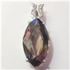 Image 1 : JP966-227 SILVER SMOKEY QUARTZ PENDANT
