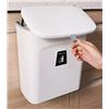 Image 1 : NEW WHITE HANGING KITCHEN TRASH CAN