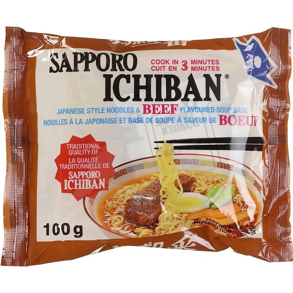 NEW CASE OF 24 SAPPORO ICHIBAN BEEF NOODLES