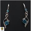 Image 1 : STAMPED 925 DANGLING EARRINGS WITH BLUE STONESÿ