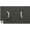 Image 1 : STAMPED 925 8 MM EARRINGS WITH CLEAR STONESÿ