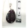 Image 1 : PEAR SHAPED NATURAL AGATE PENDANT ON