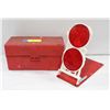 Image 1 : EMERGENCY ROAD FLARE/LIGHTS SET IN RED HARD CASE