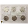 Image 2 : LOT OF 6 CANADIAN DOLLAR COINS