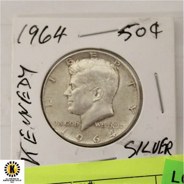 US KENNEDY SILVER HALF DOLLAR