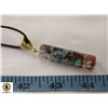 Image 1 : NEW GENUINE CHAKRA GEMSTONE+WIRE INLAY PENDANT