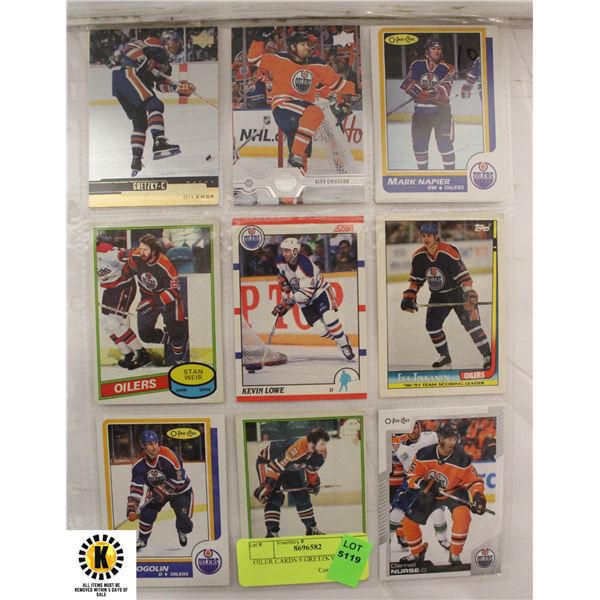 OILER CARDS 9 GRETZKY