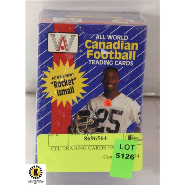 CFL TRADING CARDS 1991