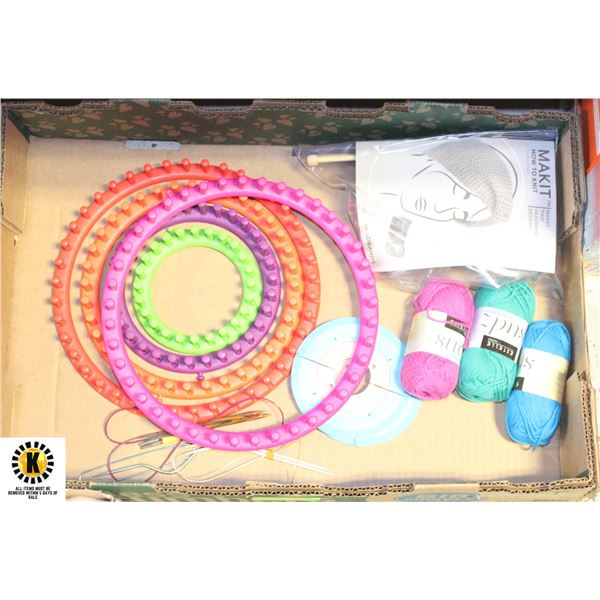 LOT OF KNITTING ACCESSORIES