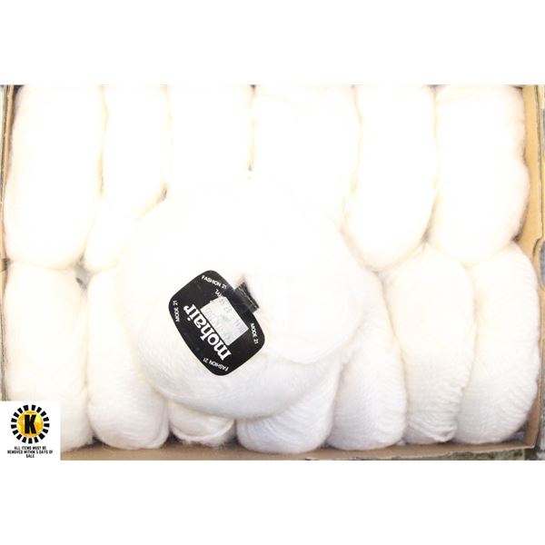 LOT (14) MOHAIR ESPRIT FASHION 21 YARN 50GR-100M