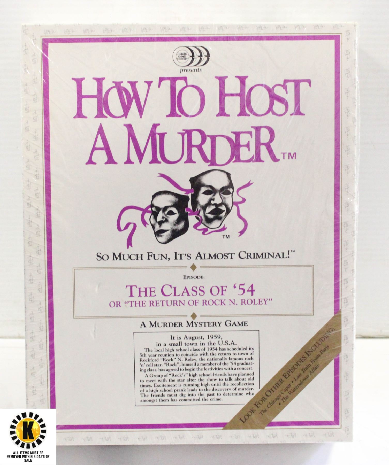 HOW TO HOST A MURDER 1980'S GAME NEW SEALED