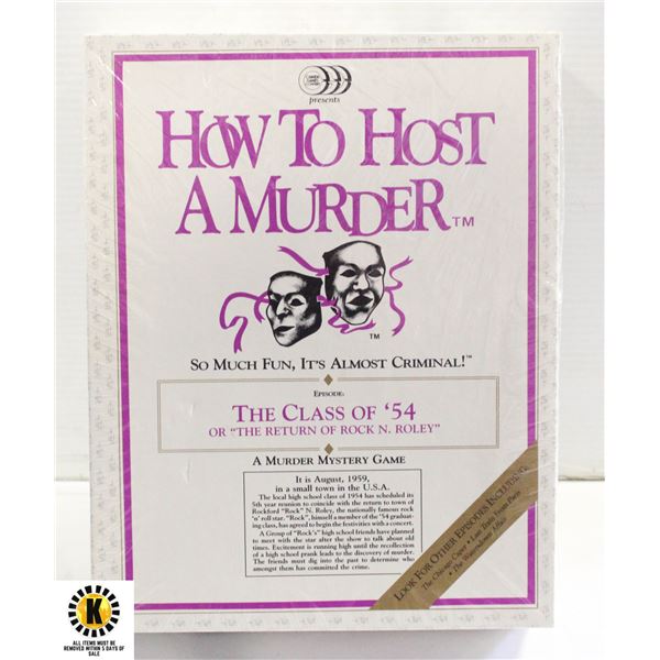 HOW TO HOST A MURDER 1980'S GAME NEW SEALED