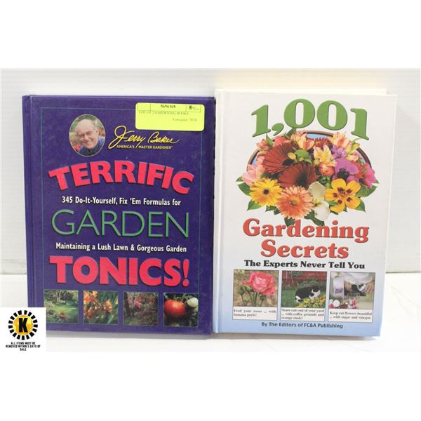 LOT OF 2 GARDENING BOOKS