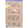 Image 1 : AMERICAN CONFEDERATE BILLS 10, 20, 50, 100