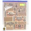 Image 1 : AMERICAN CONFEDERATE BILL SET 1,5,10,20,50 & 100