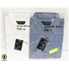 Image 1 : 2 XL MENS SHIRTS DENIM/WHITE