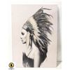 Image 1 : NATIVE ART WALL HANGING 19"X28"