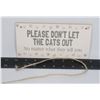 Image 1 : NEW 8"X4" PLEASE DON'T LET THE CATS OUT: NO MATT