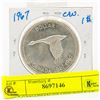 Image 1 : 1967 CANADIAN SILVER DOLLAR COIN