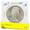 Image 2 : 1967 CANADIAN SILVER DOLLAR COIN
