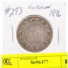 Image 1 : 1896 NFLD QUEEN VICTORIA SILVER HALF DOLLAR