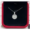 Image 1 : STAMPED 925 PENDANT WITH 3.0 CT VVS CENTER MOISSANITE