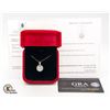 Image 2 : STAMPED 925 PENDANT WITH 3.0 CT VVS CENTER MOISSANITE