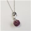 Image 1 : BZ1666-90 SILVER CZ 16"  NECKLACE