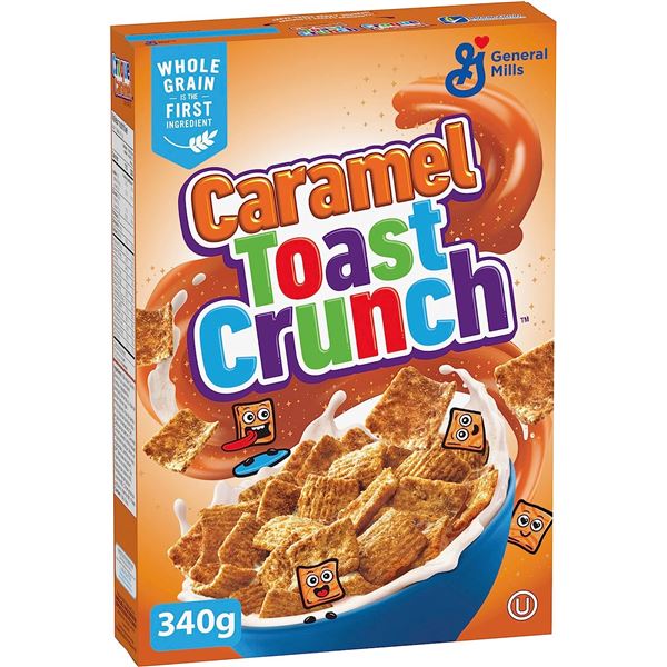 NEW 4 BOXES OF CARAMEL TOAST CRUNCH CEREAL