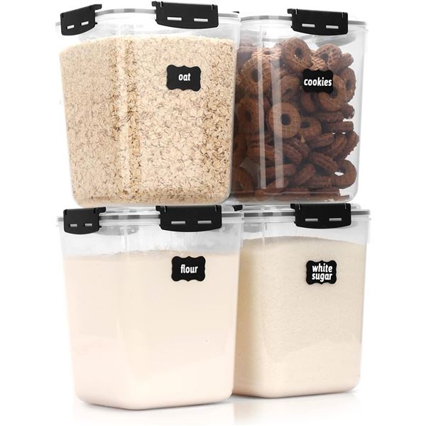 NEW CASA LINGO 4PC AIRTIGHT FOOD STORAGE CONTAINER