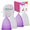 Image 1 : NEW 4 PACKS OF CROING REUSABLE MENSTRUAL CUPS