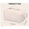 Image 1 : NEW LARGE CAPACITY CREAM MAKEUP BAG