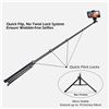 Image 2 : NEW UBEESIZE SELFIE STICK TRIPOD, 62"