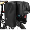 Image 1 : NEW JHUA 3 IN 1 BLACK PANNIER BAG WITH DOUBLE