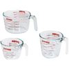Image 1 : NEW PYREX 3 PACK OF MEASURING CUPS, GLASS