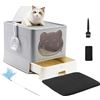 Image 4 : NEW HELLO MIAO FULLY ENCLOSED CAT LITTER BOX WITH