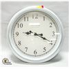 Image 1 : GREENWICH CLOCK,VINTAGE DISTRESSED WHITE 22 IN