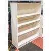 Image 1 : 4 TIER WHITE WALL SHELF. 48" L X 37.5" W