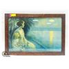 Image 1 : ANTIQUE OAK FRAMED PICTURE OF MOTHER