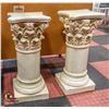 Image 1 : PAIR OF CERAMIC PEDESTALS 10" X 10" X 25"