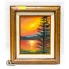 Image 1 : FRAMED ORIGINAL OIL ON CANVAS 15" X 13"