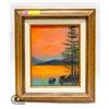 Image 1 : FRAMED ORIGINAL OIL ON CANVAS 15" X 13"