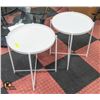 Image 1 : PAIR OF MODERN METAL SIDE TABLES