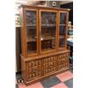 Image 1 : WOODEN BUFFET AND HUTCH