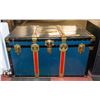 Image 1 : VINTAGE LANGMUIR METAL STEAMER TRUNK