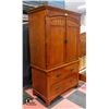 Image 3 : ASHLEY FURNITURE ARMOIRE OAK 74" X 45" X 23"