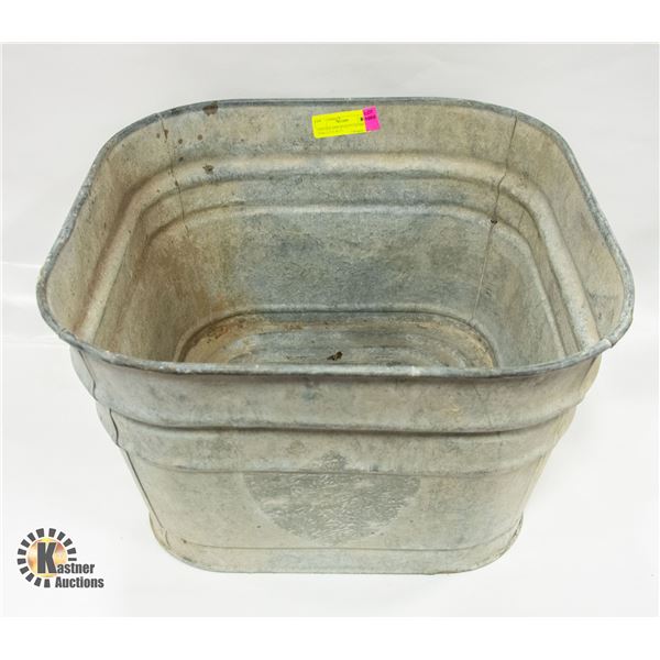 VINTAGE GSW 010 METAL TUB (1.5" X 18.5")