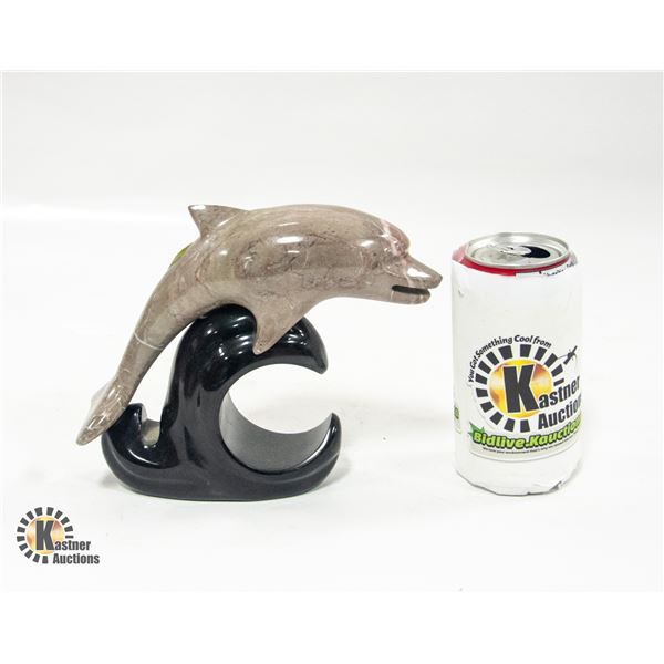 MARBLE DOLPHIN STATUE