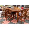 Image 1 : ASHLEY FURNITURE BAR STYLE DINING TABLE & 4 CHAIRS